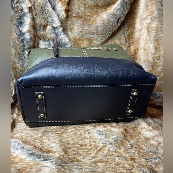 Vintage 1970 Dooney & Bourke Sophie Florentine Leather Block Hobo Shoulder - Picture 5 of 15